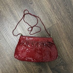 Vintage Red Metal Clutch